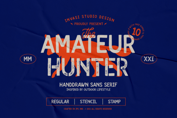 Amateur Hunter Font for Branding Projects