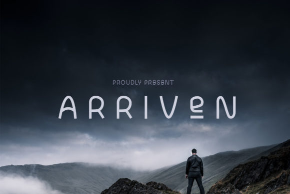 Arriven: A Vintage-Inspired Display Font for Creative Branding