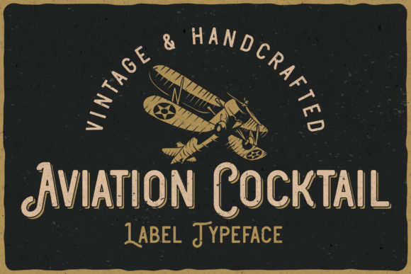 Aviation Cocktail Font for Bold Web Design