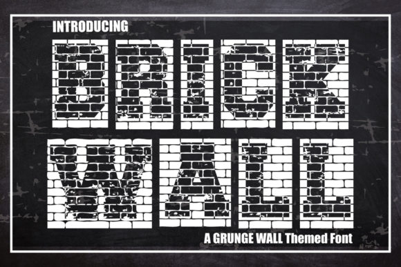 Brick Wall Font for Bold Web Design