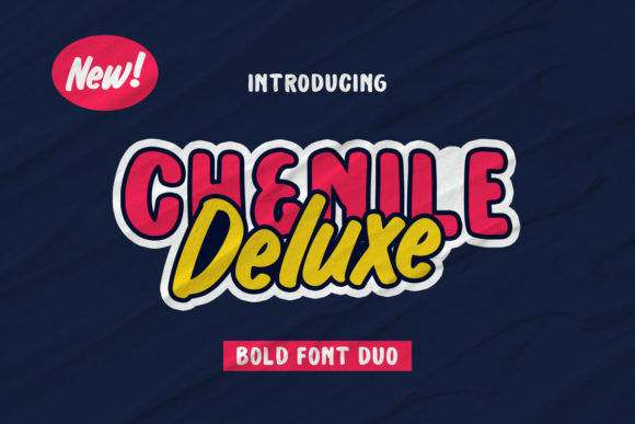 Chenile Deluxe: A Retro Display Font for Modern Web Design