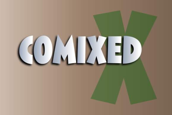 Comixed: A Bold Display Font for Digital Creativity