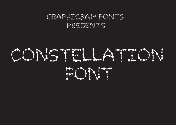 Constellation: A Playful Display Font for Editorial Design