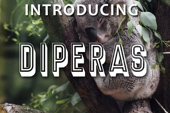 Diperas Display Font for Editorial Design