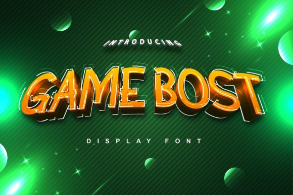 Game Bost: A Friendly Display Font for Web Design