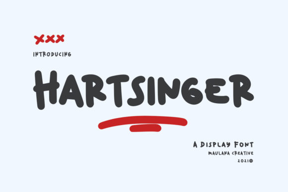 Hartsinger Font for Handmade Creations