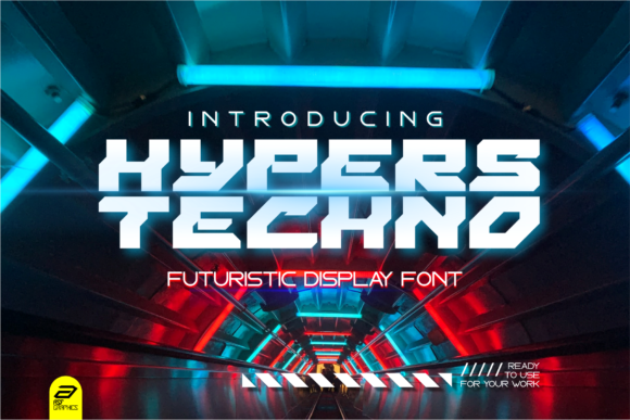 Hypers Techno: A Bold Display Font for Digital Branding