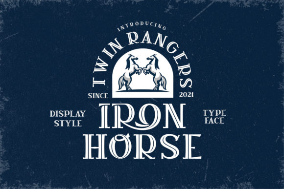 Iron Horse: A Bold Display Font for Memorable Branding