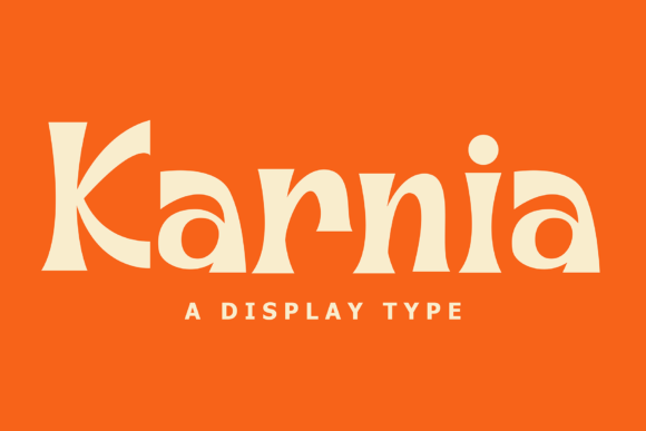 Karnia Font for Web Design: A Bold Display Typeface for Modern Brands