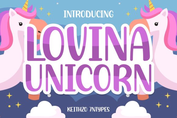 Lovina Unicorn Font for Modern Web Design