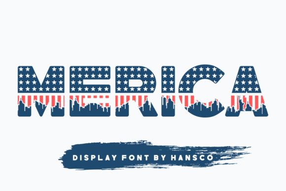 Merica: A Patriotic Display Font for Bold Visual Storytelling
