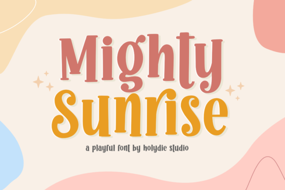 Mighty Sunrise: A Playful Font for Polished Branding