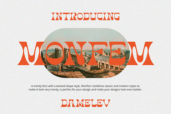 Monfem Font: Elevating Branding with a Vintage Touch