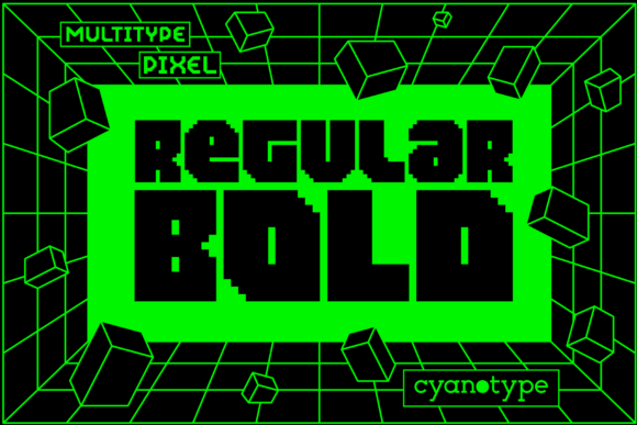 MultiType Pixel Bold for Creative Projects