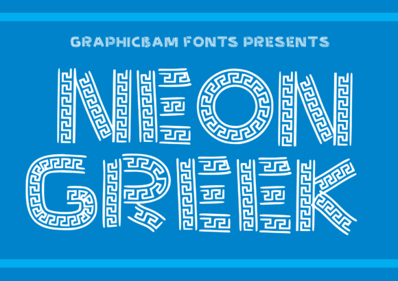 Neon Greek: A Bold Display Font for Creative Branding