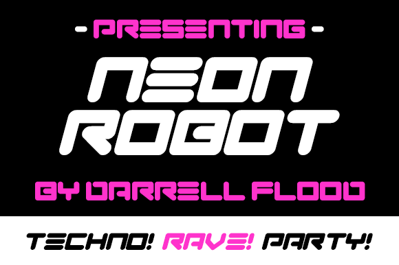 Neon Robot: A Bold Display Font for Eye-Catching Campaigns