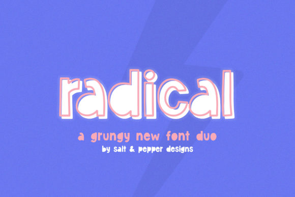 Radical Duo: A Vintage-Inspired Display Font for Web Design