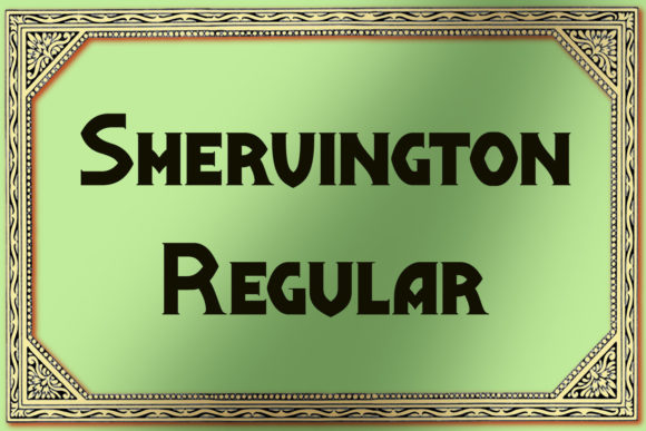 Shervington: A Stylish Display Font for Web Projects