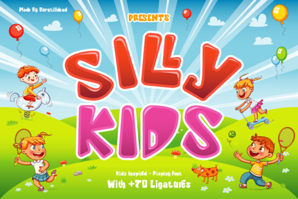 Silly Kids Font for Playful Editorial Design