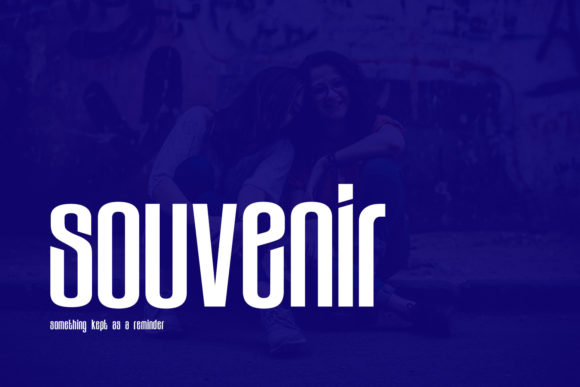 Souvenir Font for Handmade and Commercial Crafts