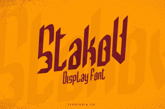 Stakov: A Bold Display Font for Editorial Design