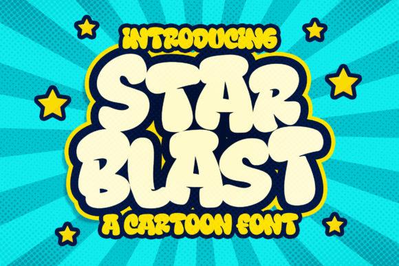 Star Blast: A Playful Display Font for Editorial Projects