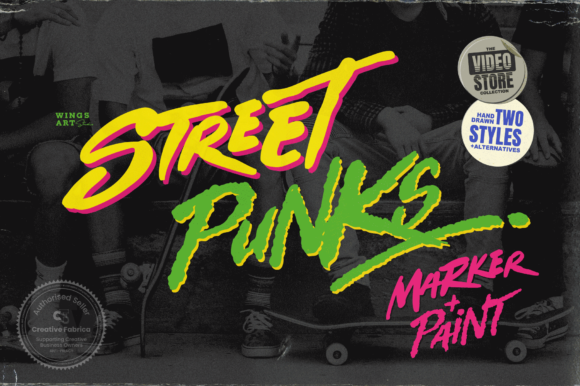 Street Punks Font for Handmade Projects
