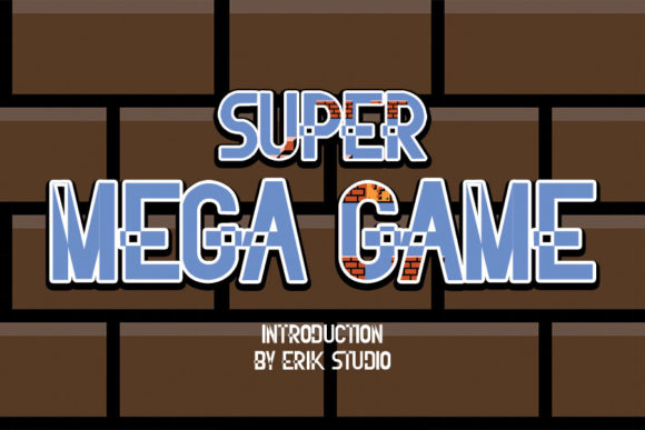 Super Mega Game: A Bold Display Font for Creative Branding
