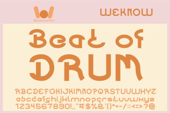 The Beat of Drum: A Rhythmic Display Font for Editorial Design