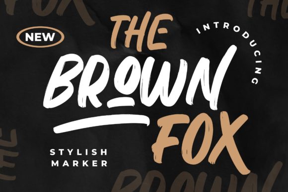 The Brown Fox: A Bold Display Font for Modern Campaigns