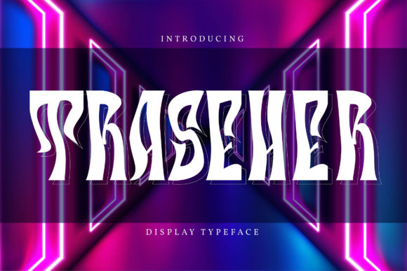 Traseher: A Retro-Inspired Font That Elevates Branding